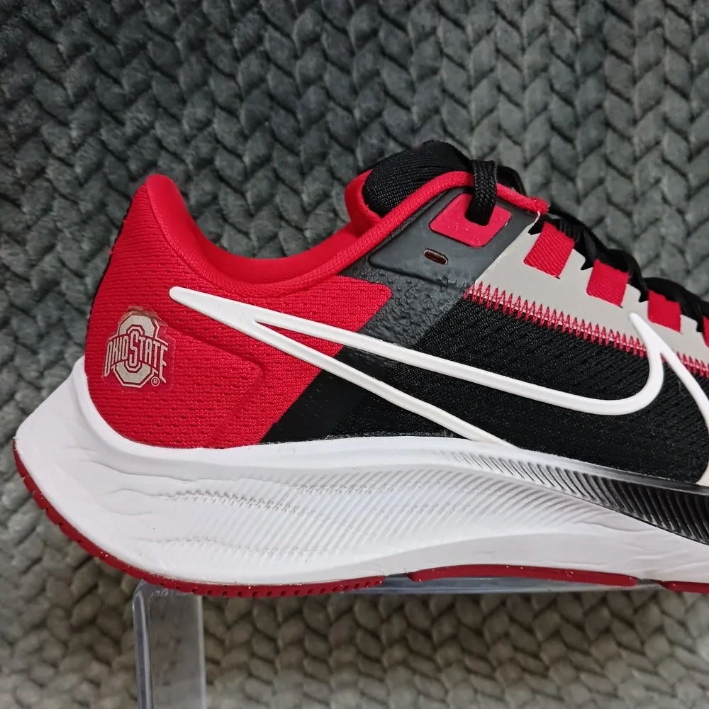 Nike Air Zoom Pegasus 38 Ohio State Red Black Men's Walking Running Shoes Sz 8.5